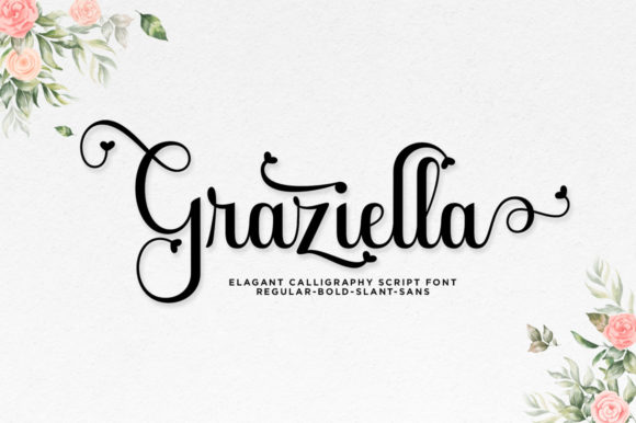 Graziella Script Font Poster 1