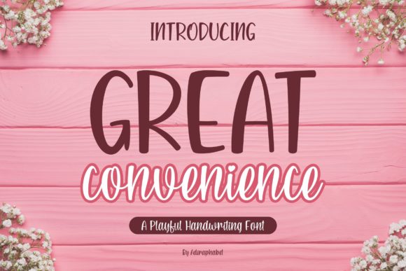 Great Convenience Font Poster 1