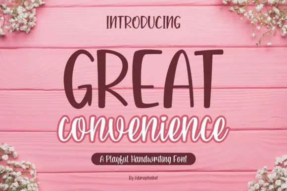 Great Convenience Font Great Convenience Font Poster 1
