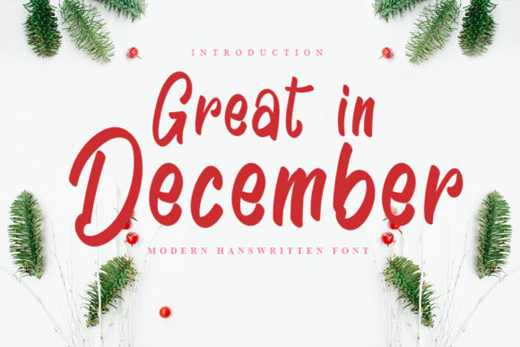 Great in December Font Poster 1