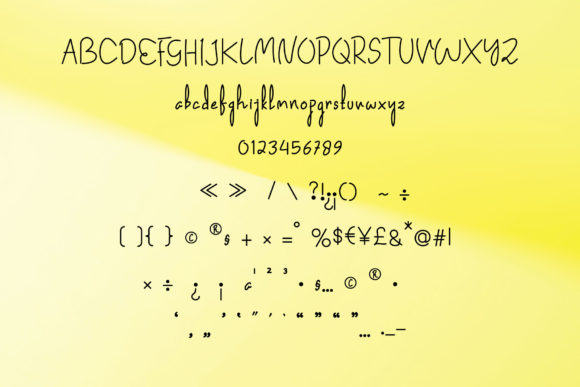 Great Job Font Poster 4