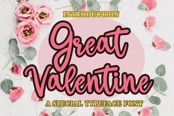Great Valentine Font Poster 1