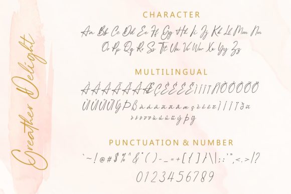 Greater Delight Font Poster 13