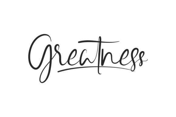 Greatness Font Poster 1