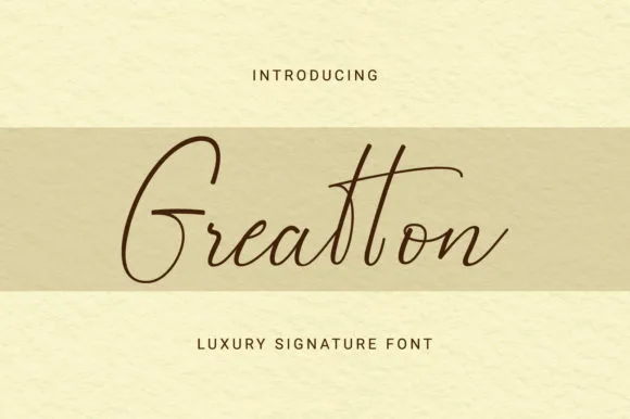 Greatton Font Greatton Font Poster 1