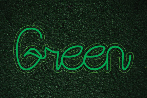 Green Font Poster 1