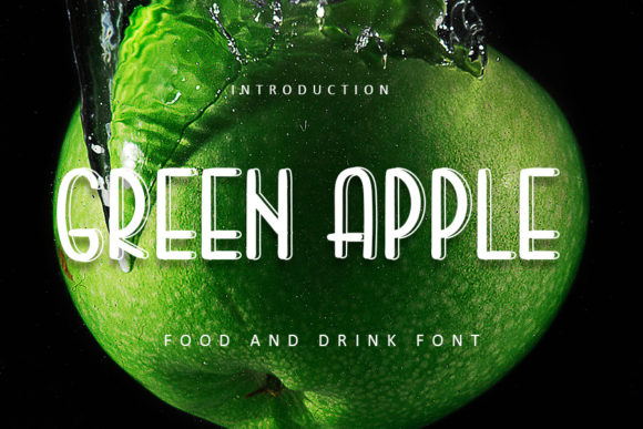 Green Apple Font Poster 1