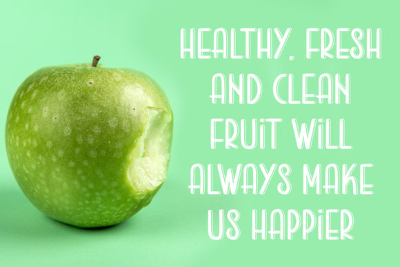 Green Apple Font Poster 4