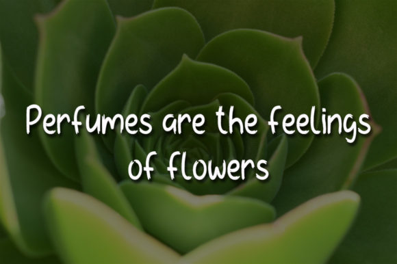 Green Flower Font Poster 4
