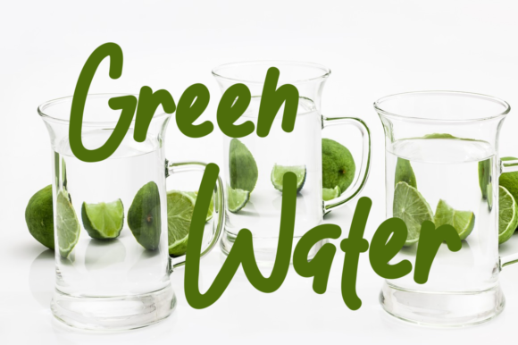 Green Juice Font Poster 2