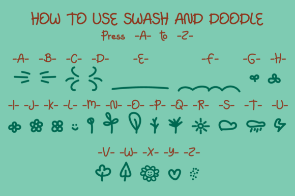 Green Kids Font Poster 7