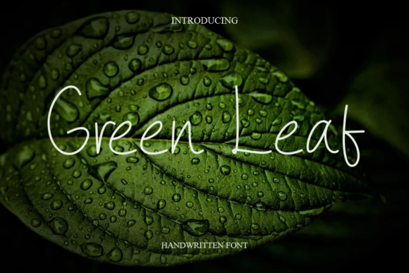 Green Leaf Font