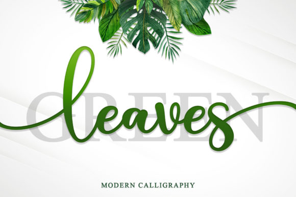 Green Leaves Font