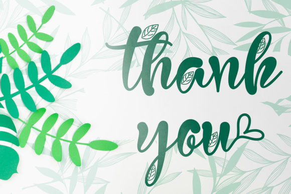Green Love Font Poster 10