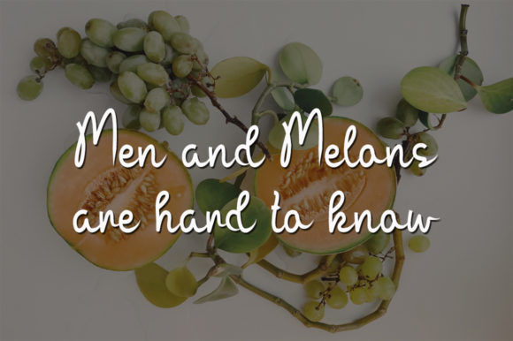Green Melon Font Poster 3