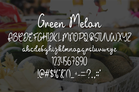 Green Melon Font Poster 5