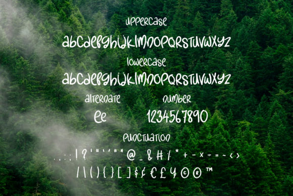Green Tea Font Poster 3