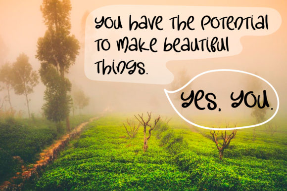 Green Tea Font Poster 4