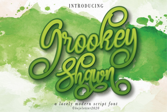 Grookey Shawn Font Poster 1