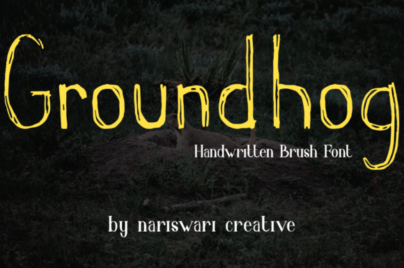 Groundhog Font Poster 1