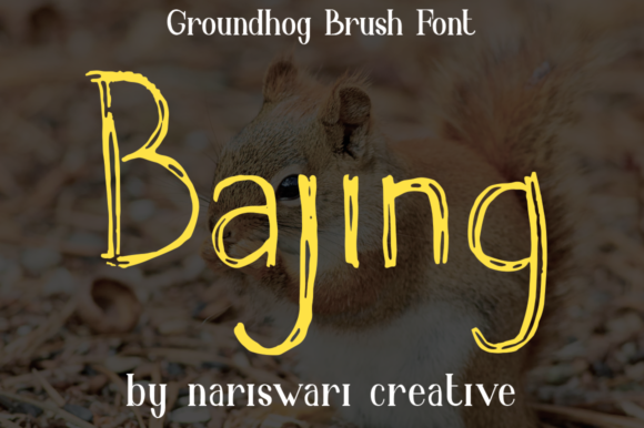 Groundhog Font Poster 3