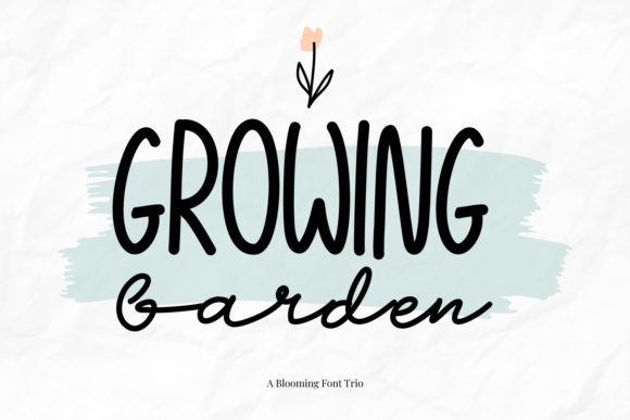 Growing Garden Font Poster 1