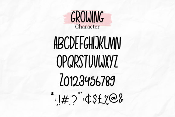Growing Garden Font Poster 5