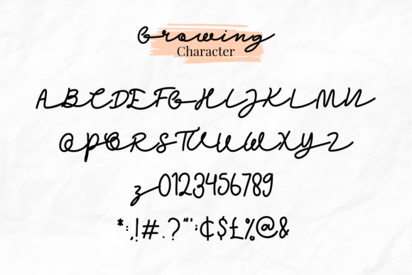 Growing Garden Font Poster 6