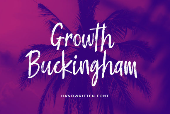 Growth Buckingham Font Poster 1