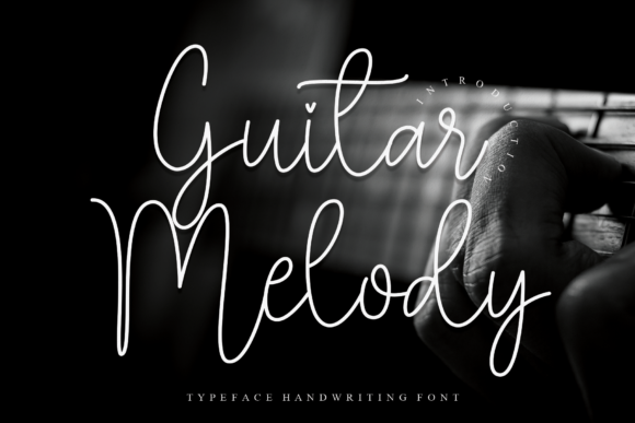 Guitar Melody Font Poster 1