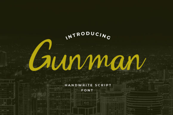 Gunman Font Poster 1