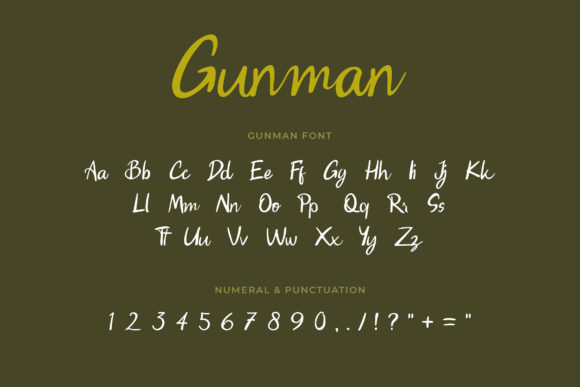 Gunman Font Poster 3