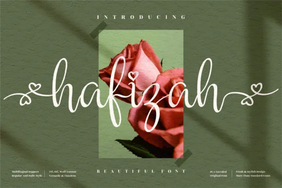 Hafizah Font Hafizah Font Poster 1