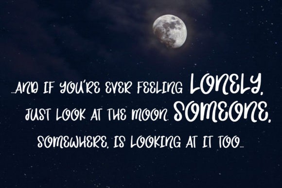 Half Moon Font Poster 2