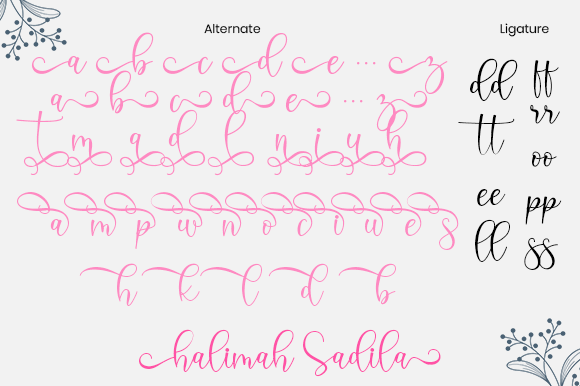 Halimah Sadila Font Poster 7