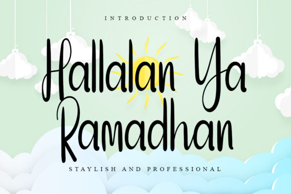 Hallalan Ya Ramadhan Font Poster 1