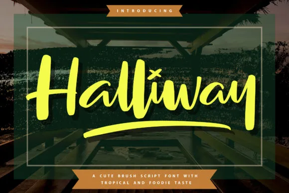 Halliway Font Halliway Font Poster 1
