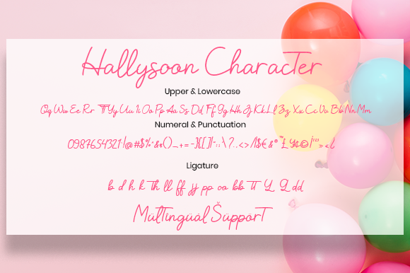 Hallysoon Font Poster 6