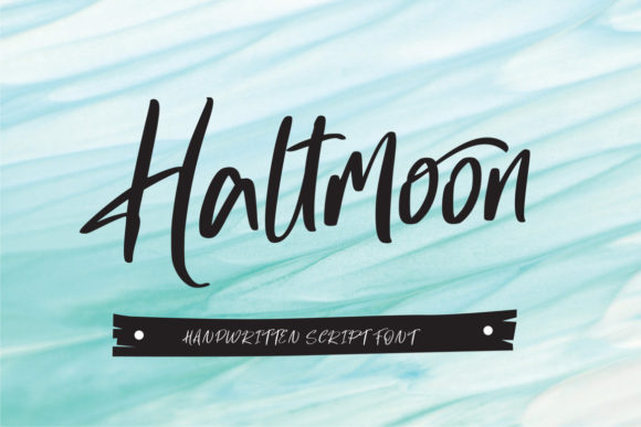 Haltmoon Font Poster 1