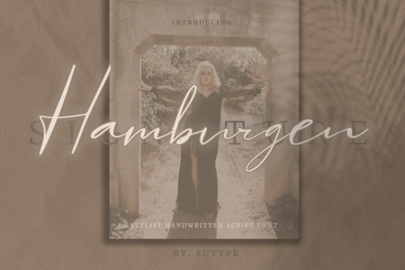 Hamburgen Signature Font Poster 1