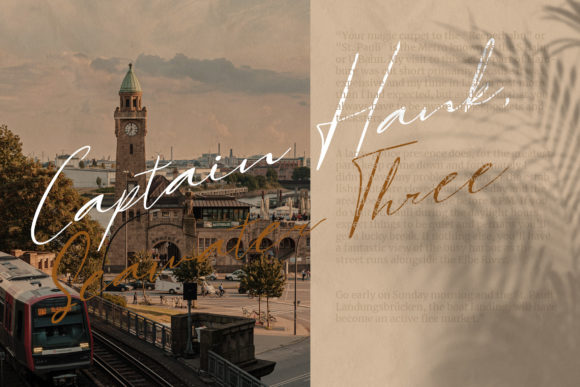 Hamburgen Signature Font Poster 4