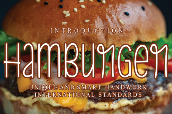 Hamburger Font Poster 1