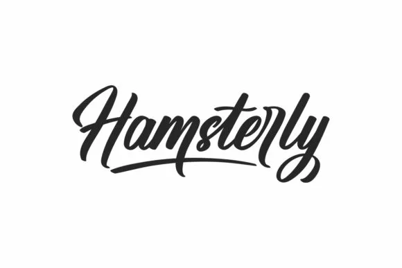 Hamsterly Font Hamsterly Font Poster 1