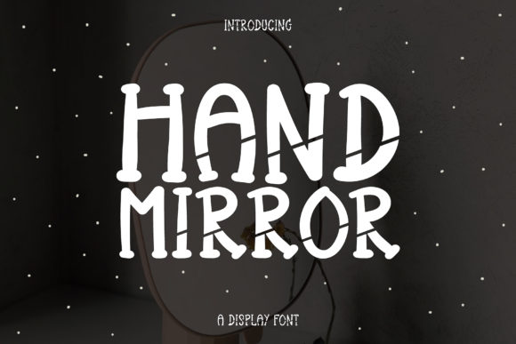 Hand Mirror Font Poster 1