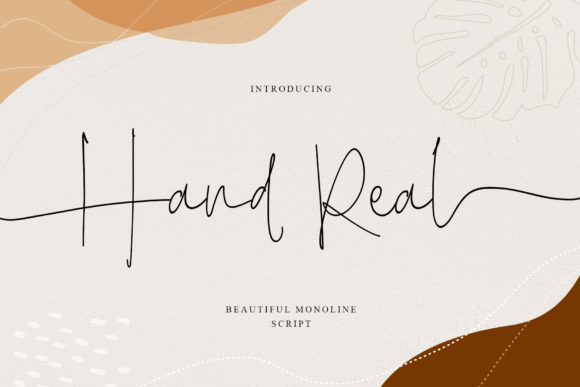 Hand Real Font Poster 1