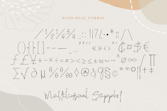 Hand Real Font Poster 3