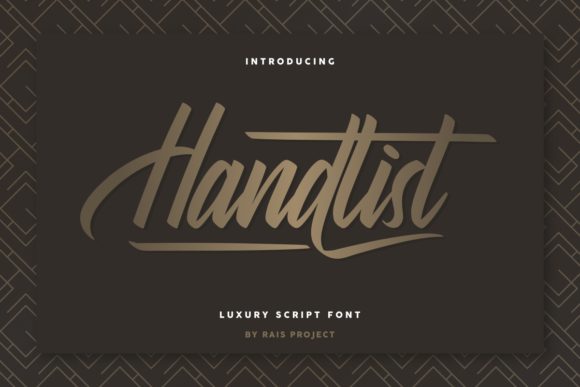 Handlist Font Poster 1