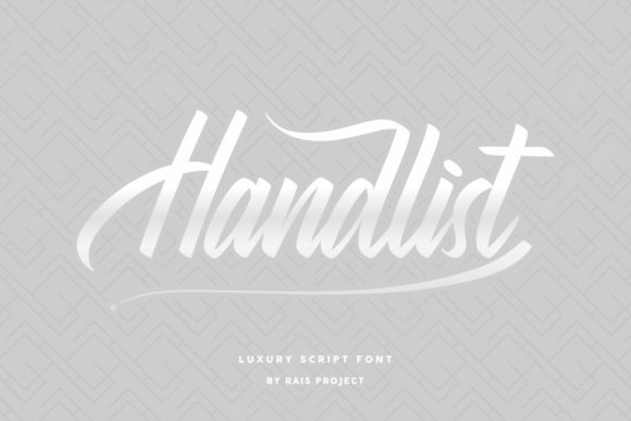 Handlist Font Poster 2