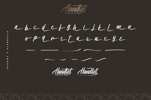 Handlist Font Poster 7