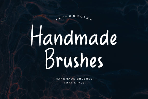 Handmade Brushes Font Poster 1